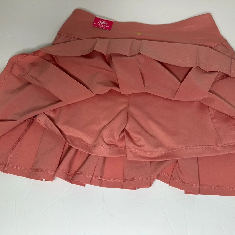 Justice Pleated‎ Tennis Skort Built-In Shorts | Nectar Dusty Rose | Girls 10